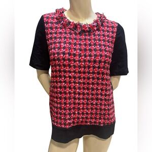 Kate spades ♠️ red and Black Women's Top size 4